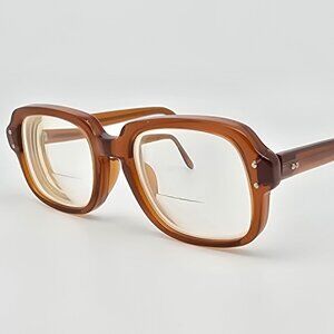 Romco RO Crystal Brown USS Military GI Issue Eyeglasses Frame USA 50-20-140